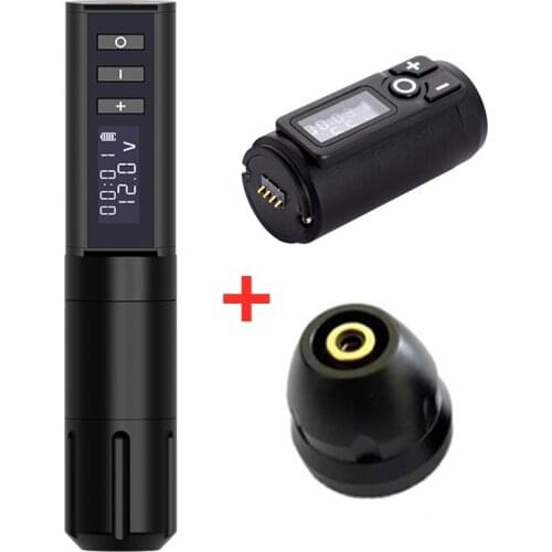 Wireless Tattoo Machine Battery Pen Brushless Motor Professional Rechargeable Tattoo Equipment LED Display