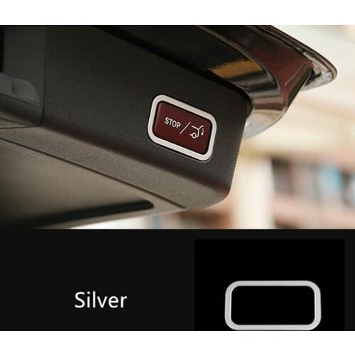 Car Tail Trunk Button Frame Decoration Cover Trim For Mercedes Benz R Class W251 R320 350 400 2010-2018 Aluminium Alloy