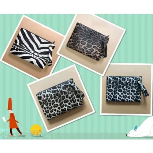 Women Vintage Leopard PU Handle Bag Luxury Retro Tote All-Match Bag Designer Brand Ladies Clutch Purse