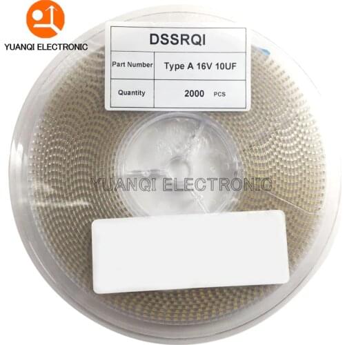 2000pcs Type A 100UF 0.22UF 1UF 4.7UF 10UF 22UF 33UF 47UF Tantalum Capacitor 6V 10V 16V 25V 35V 226 336 224 475 106 107 476 105