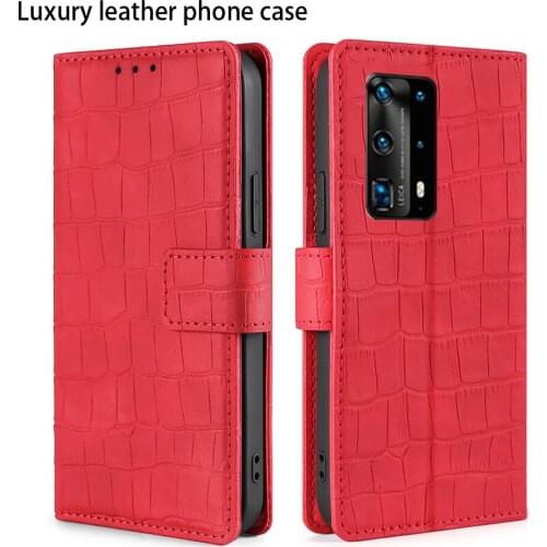 Leather case For Huawei P40 Pro 6.58 Flip Cover Coque Card Slots Magnetic Wallet Cards Stand P40 Pro Retro PU luxury