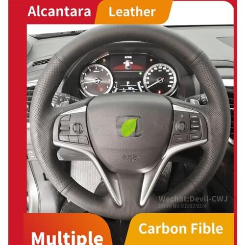 Alcantara Leather steering wheel cover For Honda Spirit Acura CDX TLX LMD XRD XTL RL 2009-2017 2010 2011 2012 2013 Car Interior