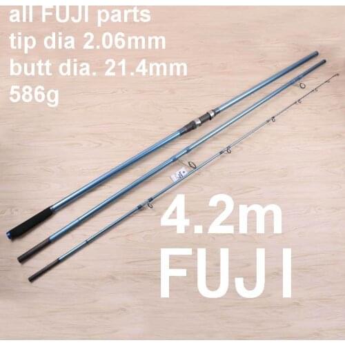 ZZ10 Purple CR Ring Carbonfiber Surf Casting SurfCasting Rod Half Solid Tip Dia. 2mm Butt Dia. 25mm 4.2m 594g Bait 100-250g