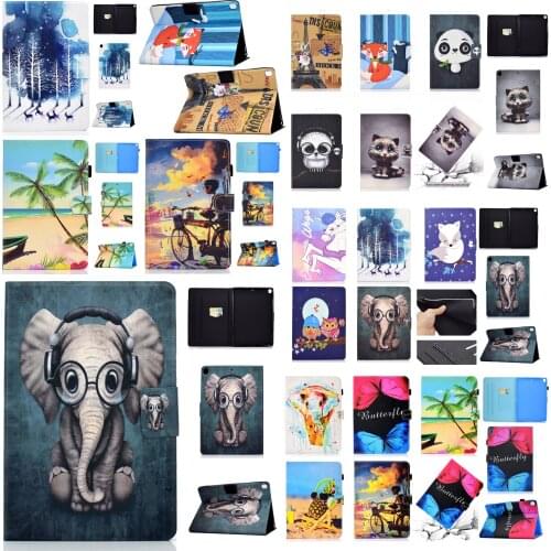 For New iPad 10.2 inch 7th Gen 2019 Magnet Smart Case Pencil Holder Slim Tri-fold Leather Smart Cover Wake up Sleep Funda Capa