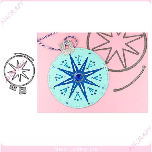 Round star tag Metal Cutting Dies for DIY Scrapbooking Photo Album Decorative Embossing PaperCard Crafts Die2020