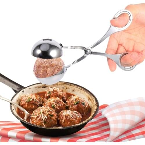 Stainless Steel Mini Meatballer Meat Ball Maker Meatball Scoop Pliers Hand Tool