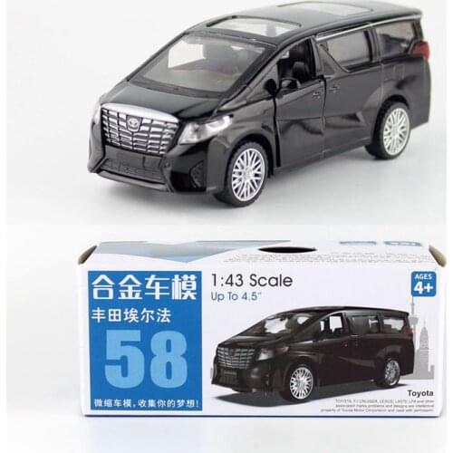 Box gift model,High simulation 1:43 alloy pull back Elfa MPV model car,Original packaging,selling toys,free shipping
