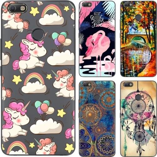 Soft Phone Case Silicone Cover For tecno camon X / CA7 6.2 inch back cover TPU Fashion cartoon Pattern Painted Transparent case