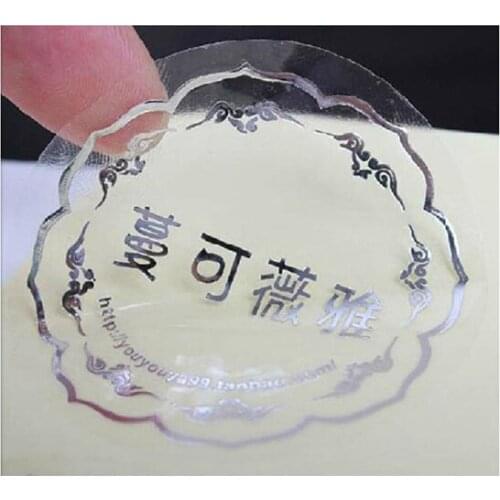 Wholesale waterproof brand name cosmetic bottle labels, roll printing customized stickers