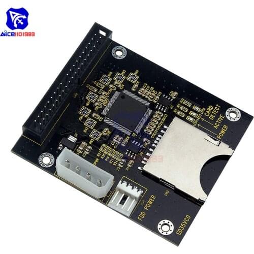 SD Socket to 40Pin IDE 3.5'' Hard Disk Drive Adapter Cards Converter for Audrino