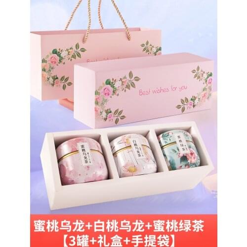 Gift box white peach oolong tea bag green tea fragrant tea combination health tea cold brew tea bag fruit tea bag