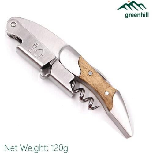 Premium Heavy Weighted Double Lever Waiters Corkscrew and Wine Bottle Opener with Natural wood, Beer Opener and Foil Cutter