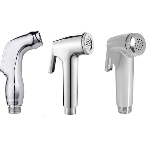 Handheld Bidet Sprayer Toilet Shattaf Cloth Diaper Sprayer ABS Press Type Spray Shower Head for Toilet Cleaning Bathroom