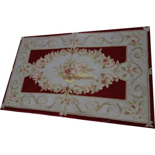 Knitting Sofa Floor Use Folk Art Wool Knitting Carpets French Aubusson Carpets Antique French Carpet Rare Aubusson Style