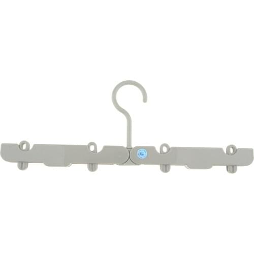 10x Multifunction Foldable Travel Hangers Clothes Drying Hangers Hook Rack for Adults & Kids, Light Green