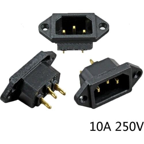 1Pcs Brass Pressure Plug Multi-electrical Universal Multifunction Rice Cooker Parts 3Pin 10A 250V Power Connector