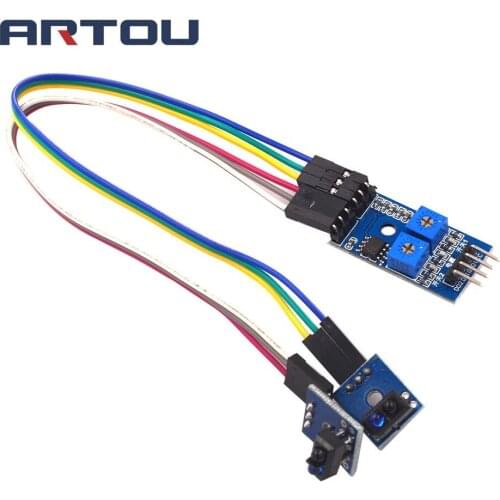2 Channel Tracking Sensor Module Black and White Line Detection Module Tracking Module