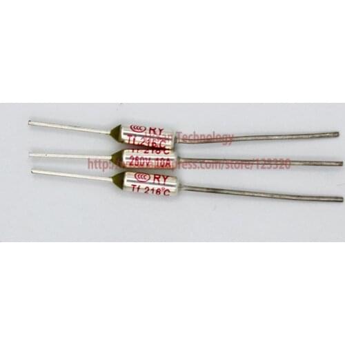 20pcs/lot) RY216 TF 216 Degree Celsius 216C 10A 250V Temperature Thermal Fuse