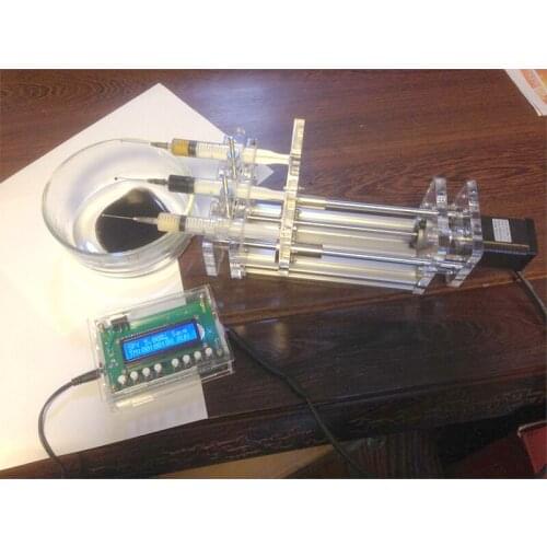 3 Channel Injection Pump Laboratory Microinjection Pump Dispensing Apparatus Syringe Booster