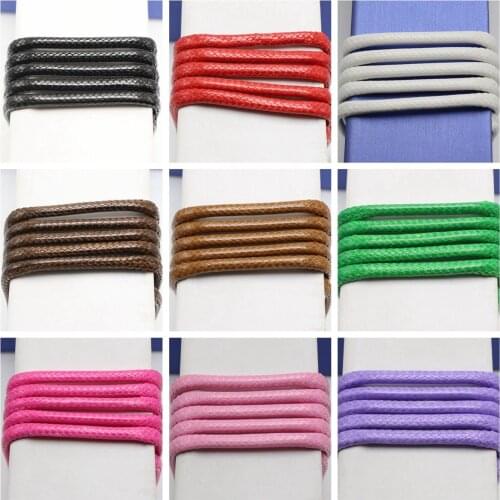 5.5 Yards Round 3mm Korean Waxed Cord String Thread for Bracelet Necklace