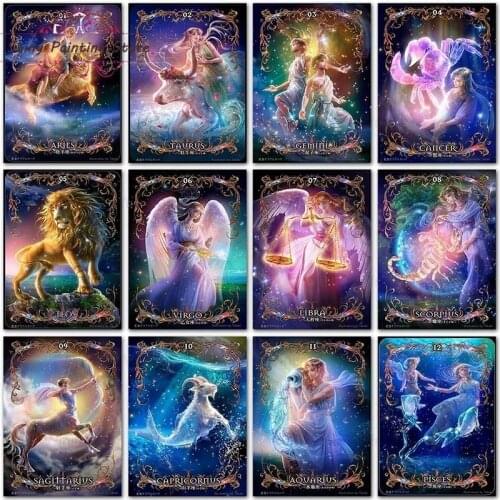 5D DIY Diamond Painting Constellations Cross Stitch Kit Full Diamond Embroidery Mosaic Picture Of Rhinestones Home Decor Gift