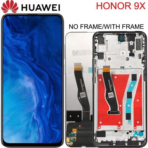 6.59‘’ Original For Huawei Honor 9X Global Premium LCD Display Touch Screen 10 touch Digitizer Assembly Frame STK-LX1 lcd