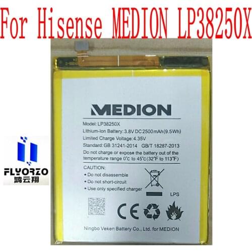 New High Quality 2500mAh LP38250X Battery For Hisense MEDION LP38250X Mobile Phone