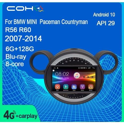 For BMW MINI Paceman Countryman R56 R60 2007-2014 Android 10 Car USB Multimedia Video Audio GPS Radio Player