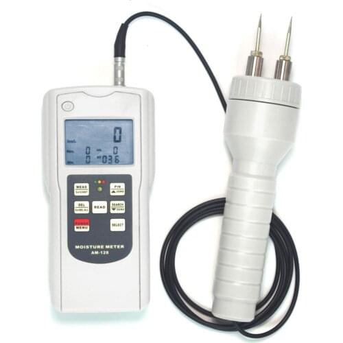 Digital AM-128PS Multifunction Moisture Meter With Two measurement modes: Search Type & Pin Type