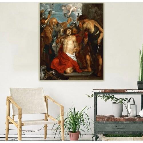 Citon Peter Paul Rubens《The Martyrdom of Saint George》Canvas Art Oil Painting Poster Picture Wall Hanging Decorations Home Decor