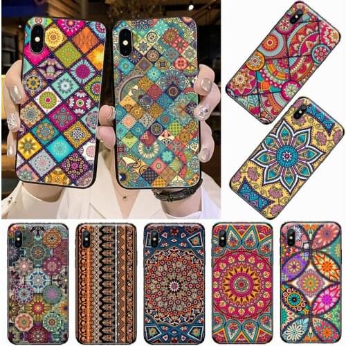 COLORFUL MANDALA art color Phone Case Cover for iPhone 11 12 pro XS MAX 8 7 6 6S Plus X 5S SE 2020 XR coque shell