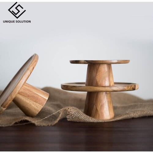 Wood tray for cake fruit dessert stand table decoration tea party supplier cake tools Home Decor plate Food photography props