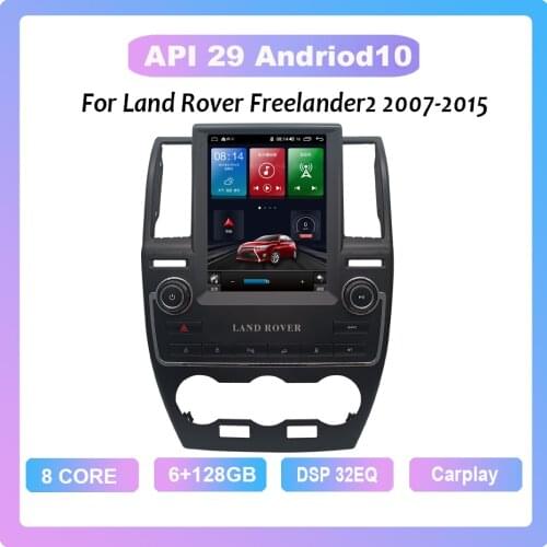 For 2007-2015 Land Rover Freelander 2 6G+128G smart car multimedia video player GPS navigation radio 4G version Android 10