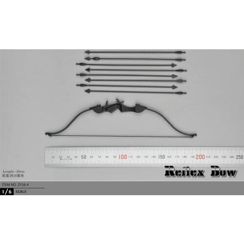 ESTARTEK-ZY ZY16-4 1/6th Scale Reflex Bow Anti Bent Bow Weapon Props for 12" Collectible Action Figure DIY