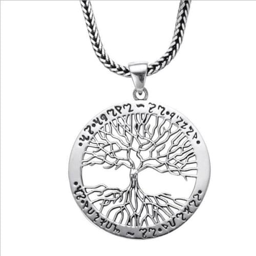 LUKENI Hot Men Silver 925 Clavicle Necklace Jewelry Top Quality Boy Tree Piercing Pendant Necklace For Women Accessories Fashion