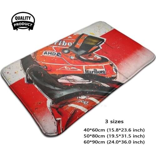 Michael Schumacher - Graffiti Painting By Door Mat Foot Pad Home Rug Schumacher Michael Schumacher Schumi Graffiti