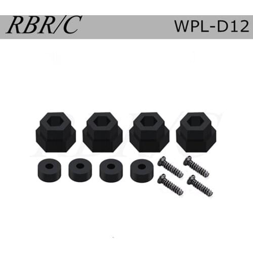 RBR/C WPL D12 Off-Road Climbing RC Truck Remote Control Car Upgrade DIY Accessories Parts 5 Conversion 12MM Metal Adapter R624