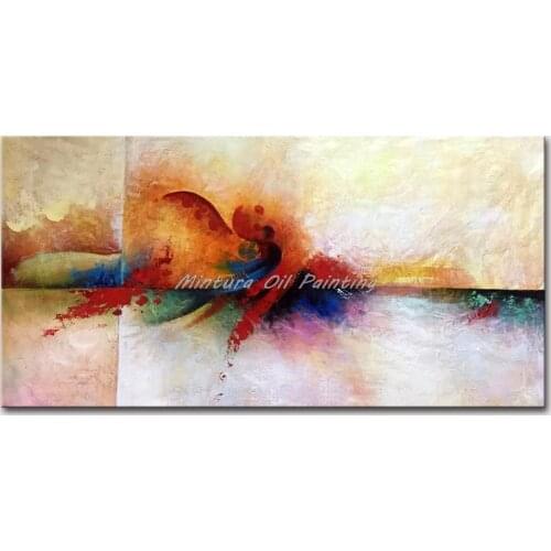 Mintura Wall Picture for Living Room Oil Paintings on Canva Hand Painted Abstract Picture of Color Home Decor Wall Art No Frame