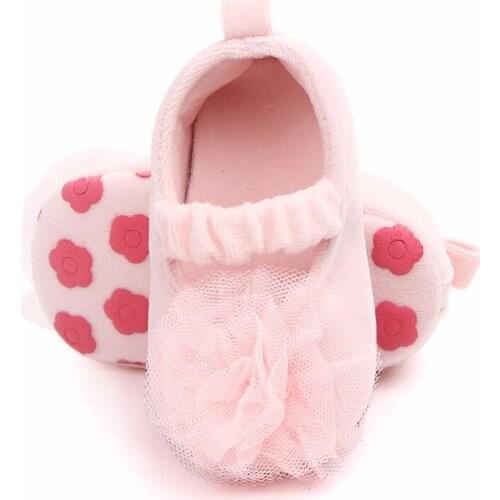 Infant Newborn Baby Girls Shoes Soft Crib Anti-slip Non-slip rose gold Princess baby Shoes sneakers for girls baby booties