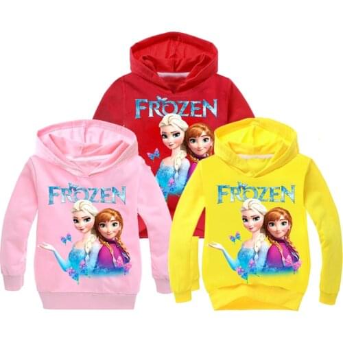 New 2019 Kids Baby Boys Girls Toddlers Frozen 2 Elsa Anna printing Hoodies Cartoon Tracksuit Children Clothing Cute Sweatshirts
