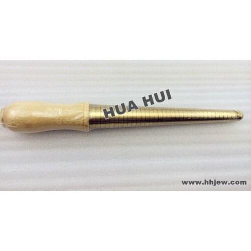 Wholesale Retail Brass Ring Stick with Wooden Handle (with HK sizer from 1-33)