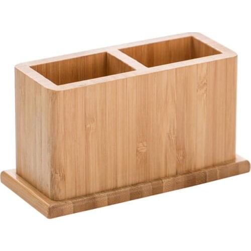 1 pc Tableware Holder Simple Bamboo Kitchen Storage Box Cutlery Organizer Chopsticks Holder for Restaurant Home