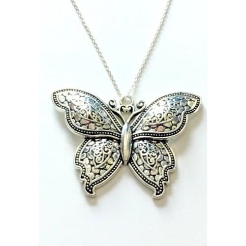 1PCS Retro Style Dragonfly&Butterfly&Elephant&Snake Necklace Cable Chain Round Bead Chain Animal Charm Jewelry For Women Gifts