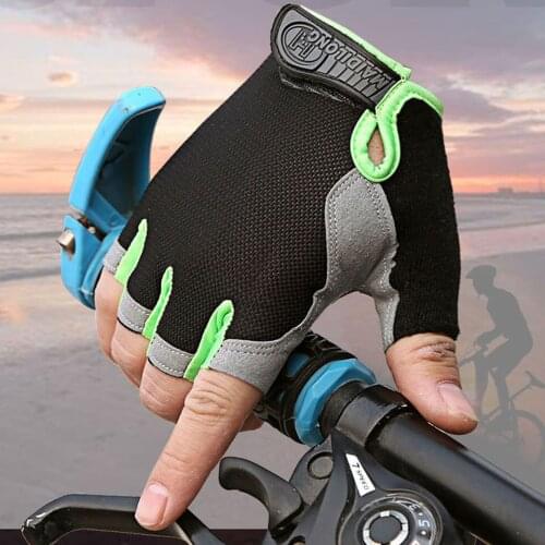 Fashion Men Women Half Finger Fitness Gloves Breathable Anti-slip Weightlifting Dumbbell Horizontal Bar Training gloves