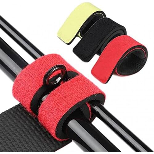 New Fishing Rod Tie Holder Strap Outdoor Fishing Rod Carry Strap Neoprene Sling Elastic Adjustable Tackle Holder Hook Loop Tie