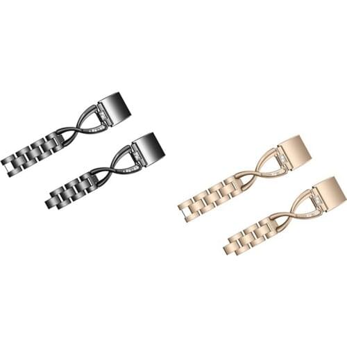 WatchBand for Fitbit Charge 2/Fitbit Charge HR Lady Women Diamond Band Stainless Steel Strap for Fitbit Charge1