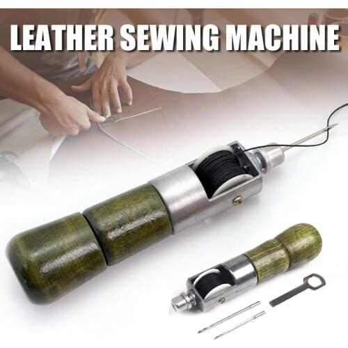 Hand Sewing Machine Awl Needle Thread Edge Stitching Belt Strip Professional Stitcher DIY Leather Craft Sewing Tool Supplies