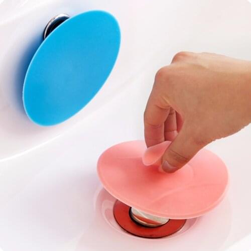1Pcs Silicon water plug rubber Circle Drain Plug bathroom leakage-proof stopper sink PVC Basin Laundry Sink Bathtub stopper