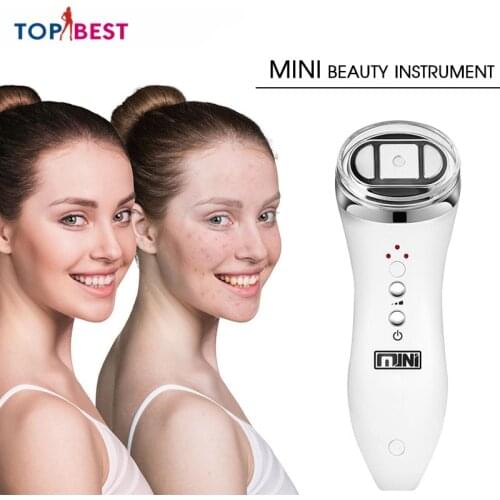 Ultrasonic Mini Hifu High Intensity Focused Ultrasound Facial Lifting Machine Face Lift RF LED Anti Wrinkle Skin Care Spa Beauty