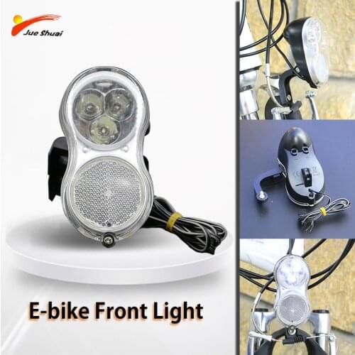 Bicycle Light 36V 48V LED Cycling Front Light Bike light Lamp Torch Waterproof Electric Bike Headlight for Motorcycle e Bike Kit